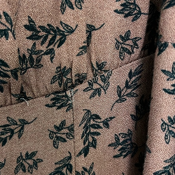 General Good Long Ruffle Sleeve Dress in Rust Brown - Picture 8 of 9